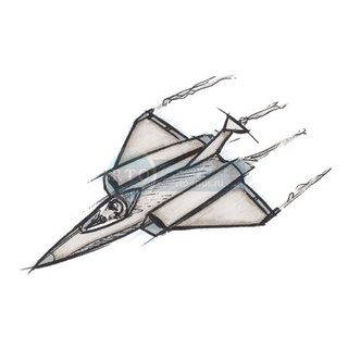 CL093 Штамп "Самолет" (Fighter Jet)