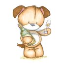 CL066 Штамп "Тоби с бутылкой" (Toby with bottle)