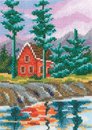 Краски лета. Дом среди сосен и скал (12*17 см)