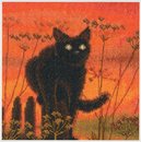 Кот Закат (серия "Художник Солнце") (15,5*15,5 см)