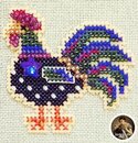 Материалы для MH18-7203 "Прованский петух" (Provence Rooster) (пластик 14 ct сливочный)