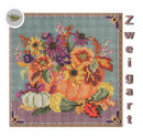 Материалы для MH142125 "Цветочная тыква" (Floral Pumpkin) (канва коричневая)