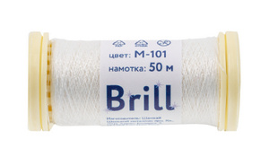 Brill M-101 белый (50 м) (аналог Kreinik BF 100 White)