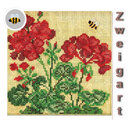 Материалы для MH14-1816 "Герань" (Geranium) (канва песочная)