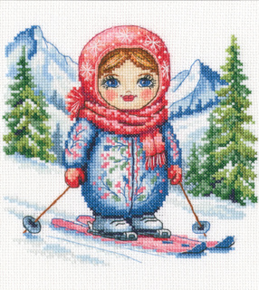 Хороша да активна (матрёшка) (16,5*16 см)